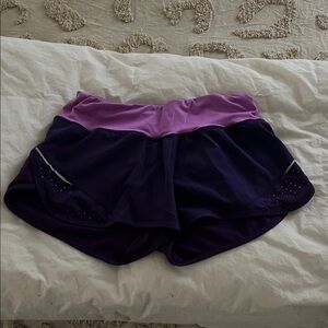 Champion Women's Athletic Shorts - Purple and light purple